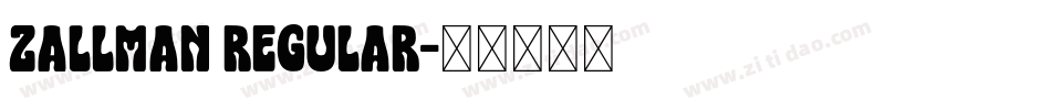 Zallman Regular字体转换